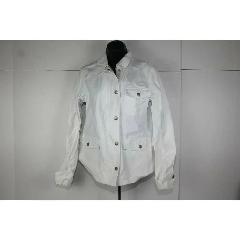 chaps ralph lauren white jean jacket size S